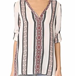 Cupcakes & Cashmere La Belle High Low Boho Blouse